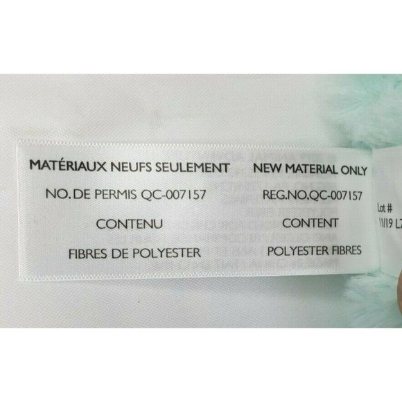 Animal Adventure Daisy Bunny Plush Mint Green Cuddle Bunny  8" - Picture 4 of 12